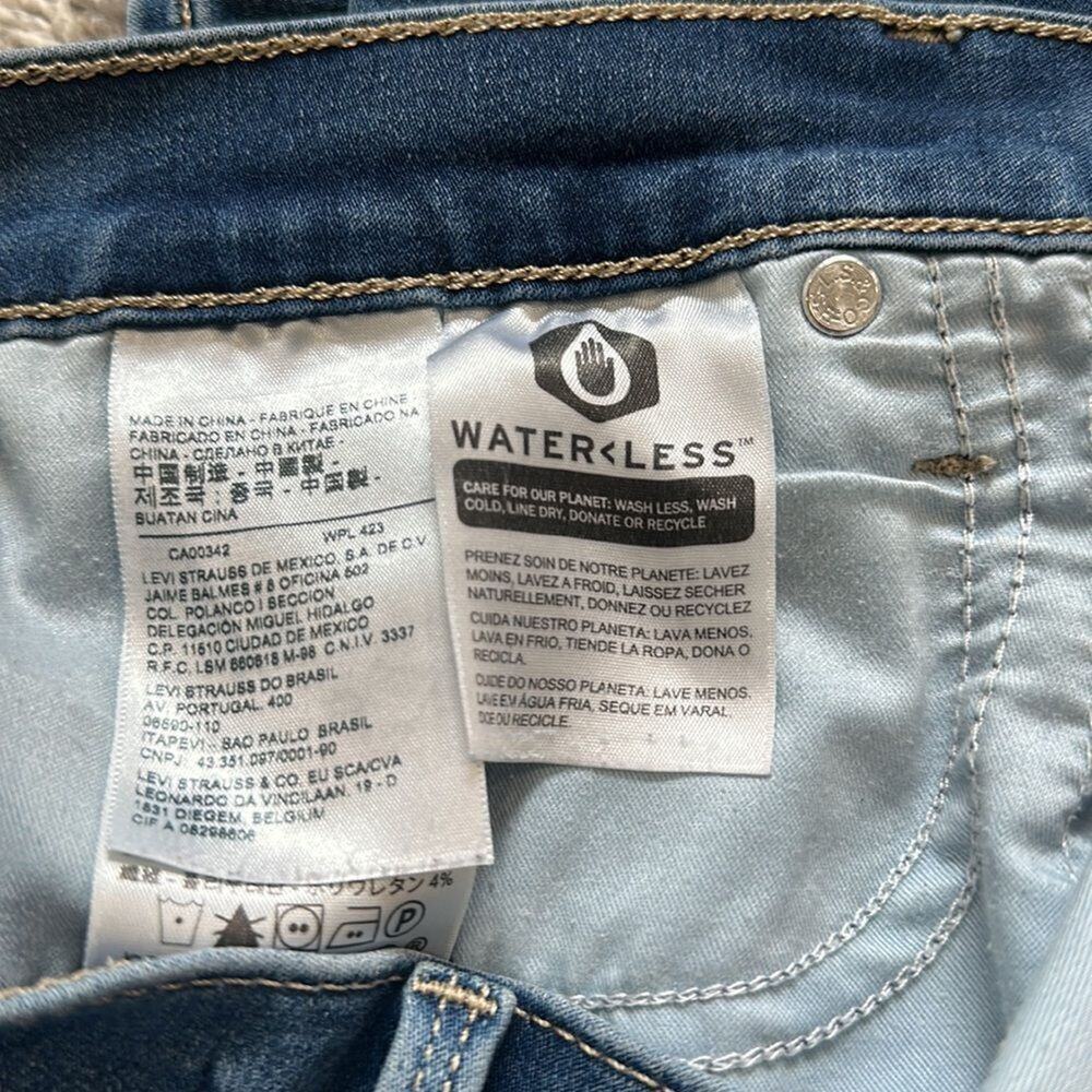 Levi's - 311 Shaping Skinny Jeans Size 28 Dark Wash Stretchy Denim - Picture 8 of 9